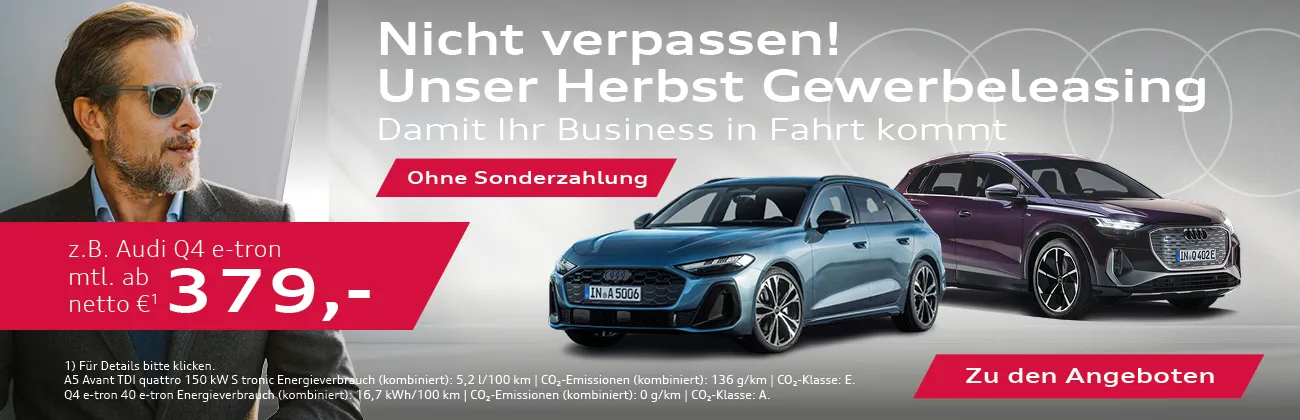 Audi Herbst Gewerbe Deals