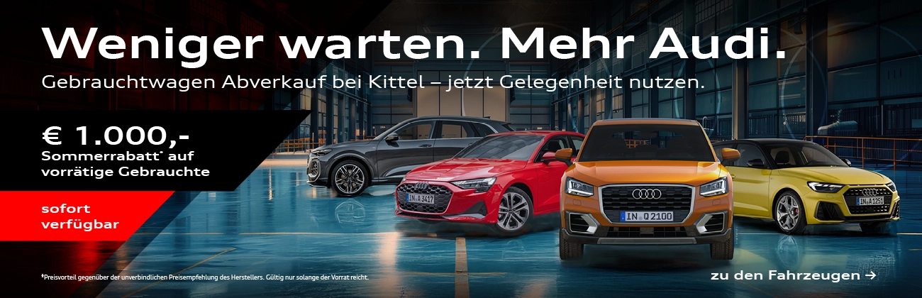 Audi Gebrauchtwagen Abverkauf