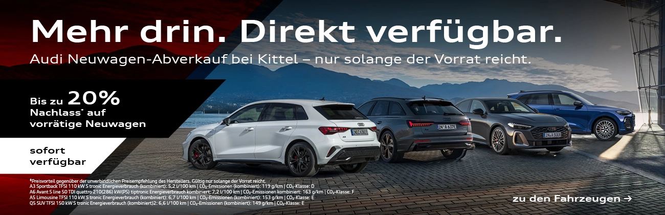 Audi Neuwagen Abverkauf
