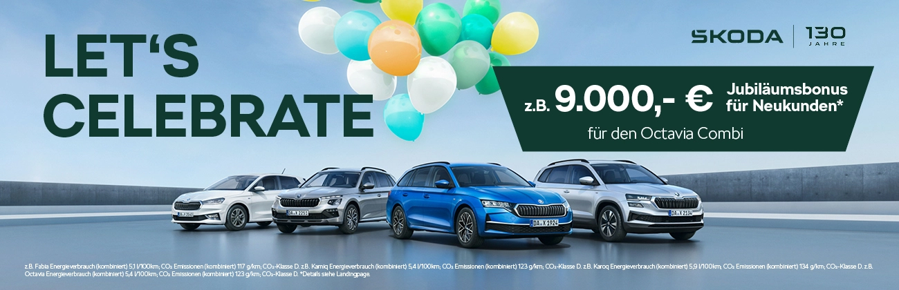 Lets Celebrate 130 Jahre Skoda