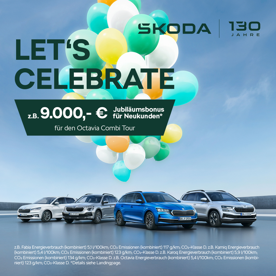 Lets Celebrate 130 Jahre Skoda