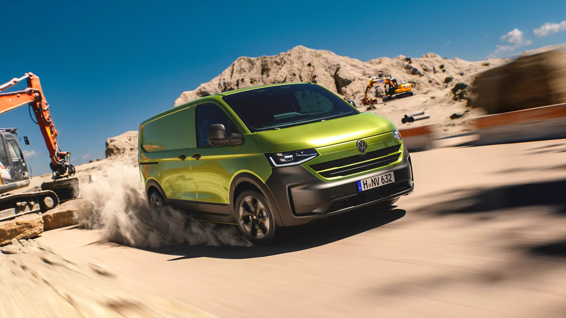 new transporter auf der piste