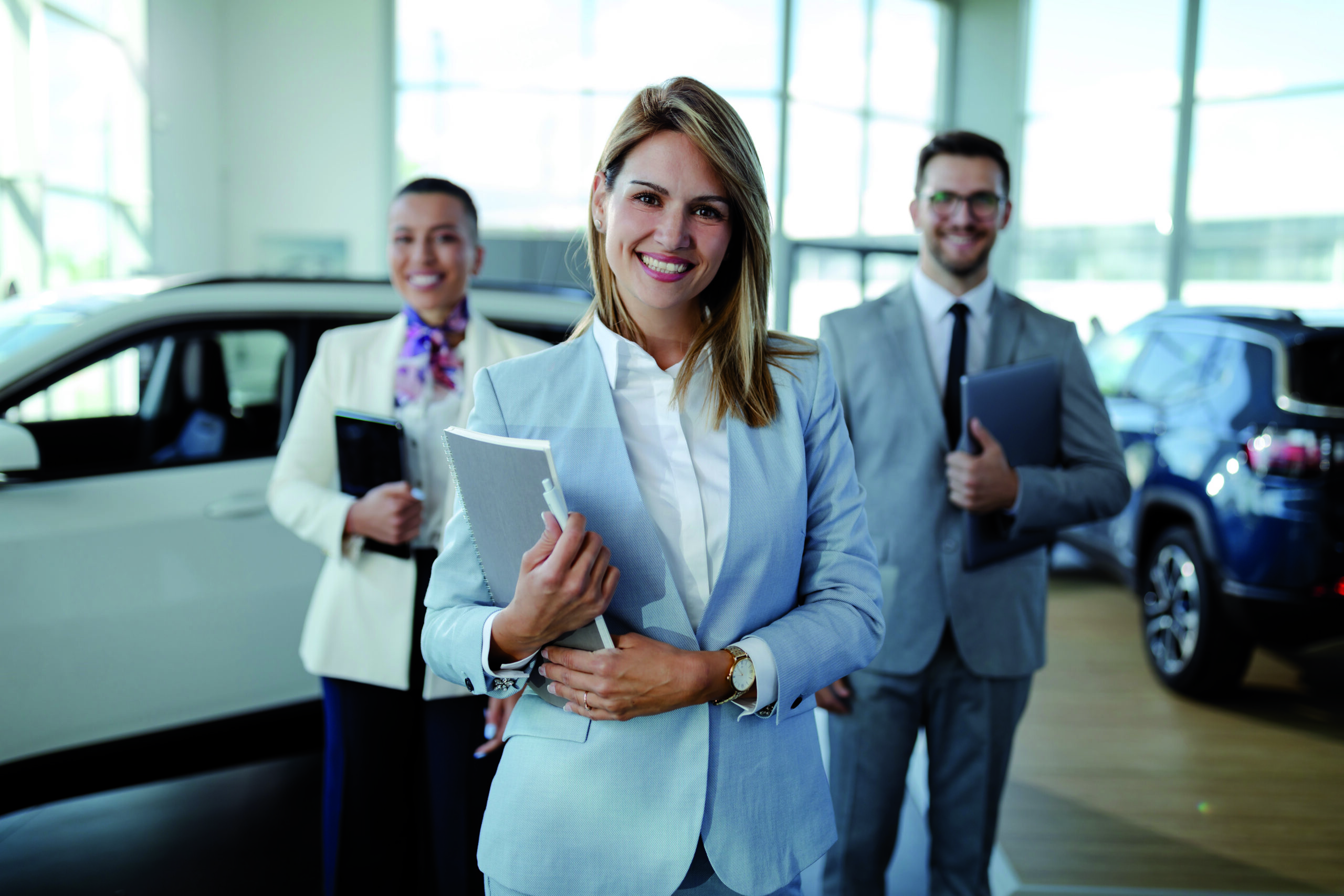 salesteam in dealership