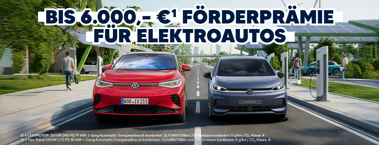 VW E-Fahrzeug Förderprämie