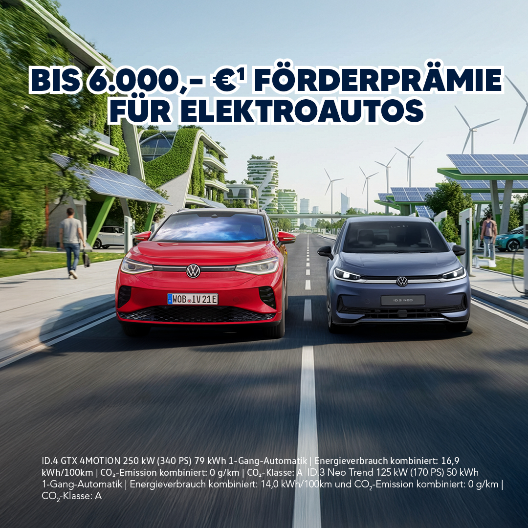 VW E-Fahrzeug Förderprämie