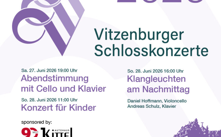  Vitzenburger Schlosskonzerte 2026