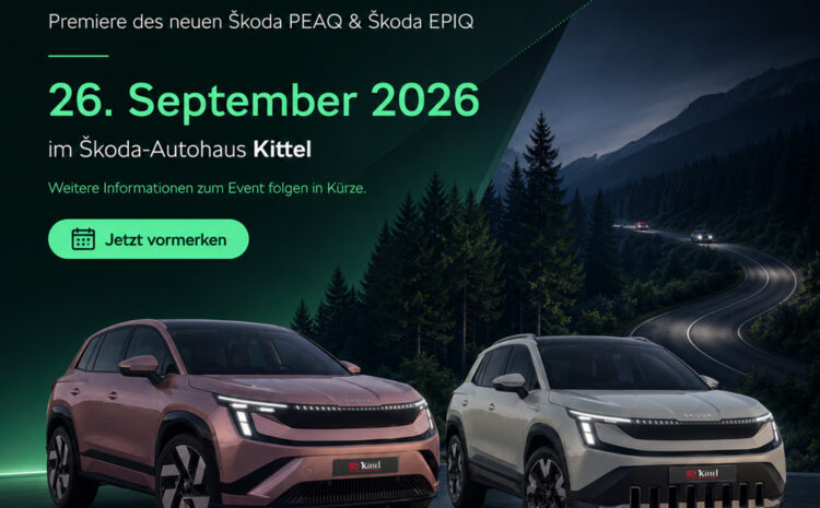  Save the Date – 26.09. Skoda Premiere